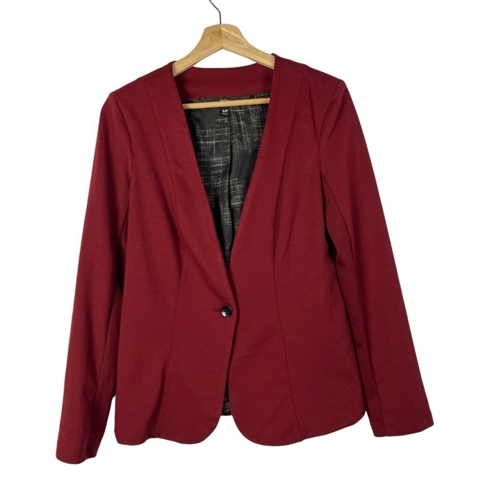 Mossimo Cranberry Red Single Button Blazer Jacket S
